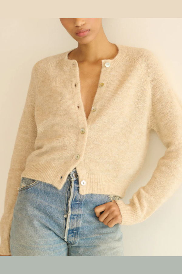 DÔEN Petra Cardigan - Hazelnut Creme