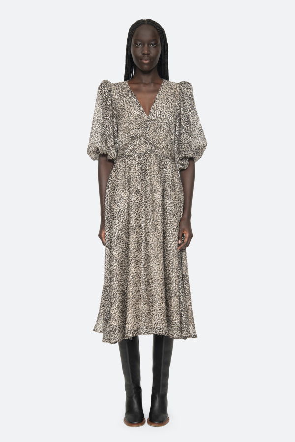 Sea NY Charlize Short Sleeve Dress - Cream