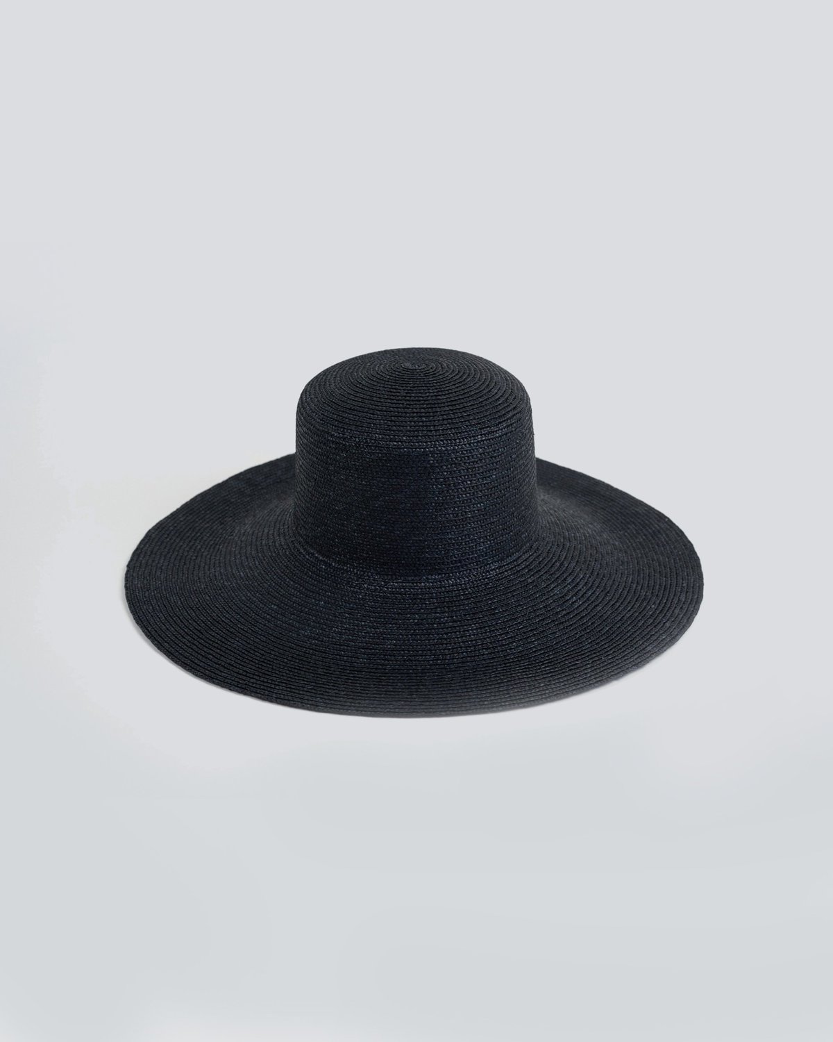 Clyde Wide Brim Flat Top Hat - Black | Garmentory display picture 3