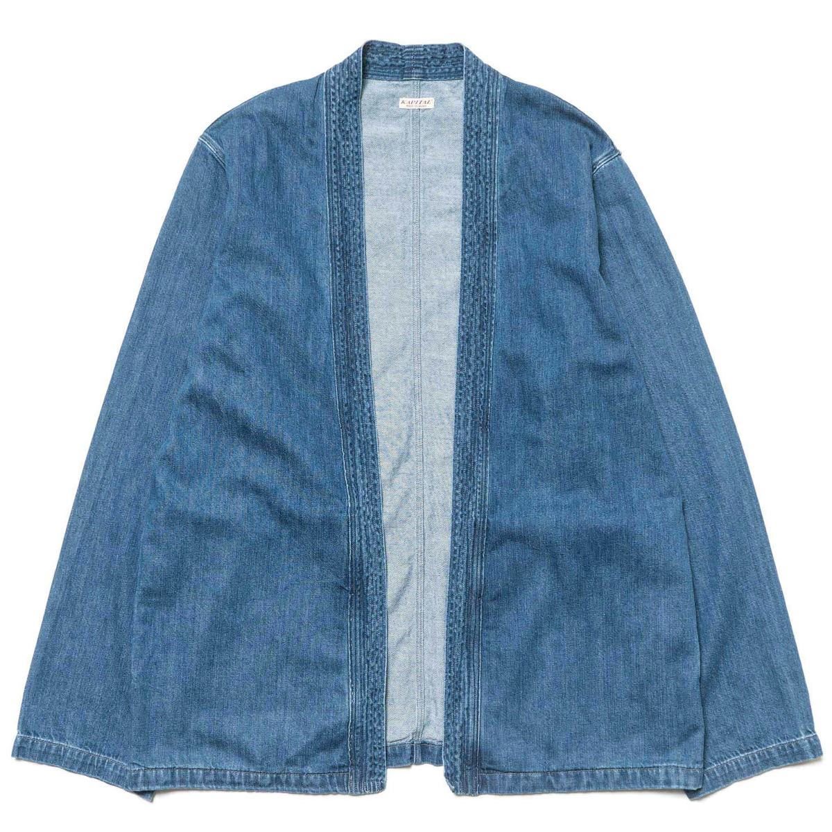 Kapital 8oz Denim Kakashi Shirt - Indigo | Garmentory