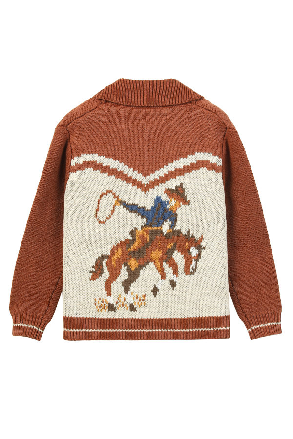 KIDS Me & Henry Yeehaw Cowboy Cardigan