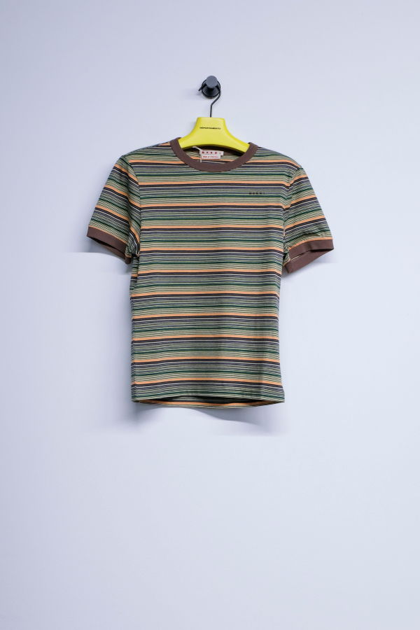 Marni Cotton Fine Stripes T-Shirt