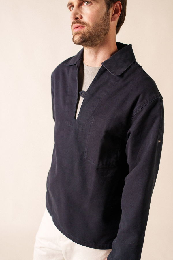 Saint James Nemo French Sailor Jacket - Navy
