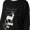 Y's Message Sweatshirt - Black - Thumbnail 3