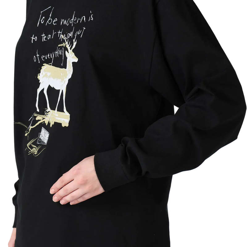 Y's Message Sweatshirt - Black