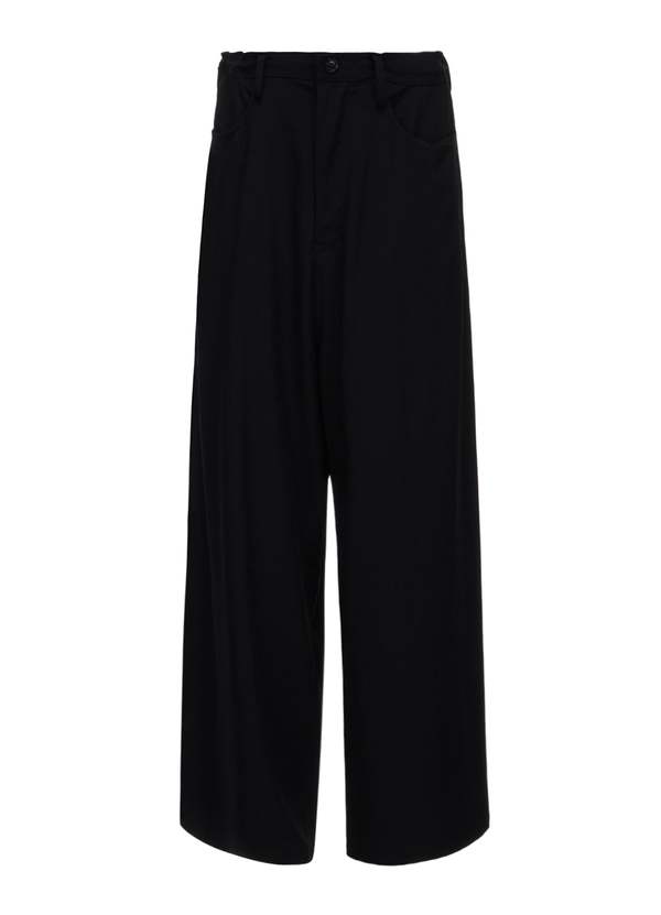 Y's O-Long Straight Pants - Black