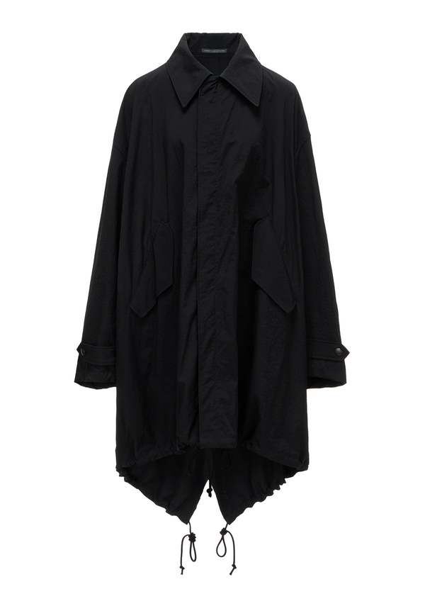 Y's U-Back Tiered Coat - Black Y's U-Back Tiered Coat - Black