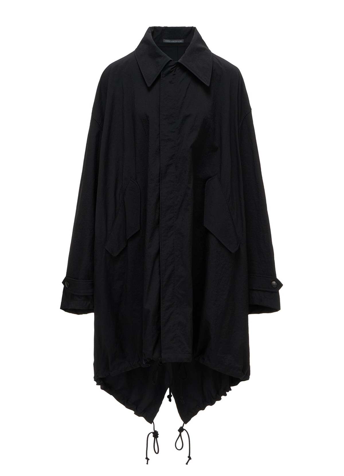 Y's U-Back Tiered Coat - Black - Image 1 of 3
