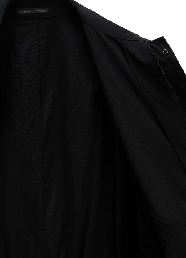 Y's U-Back Tiered Coat - Black
