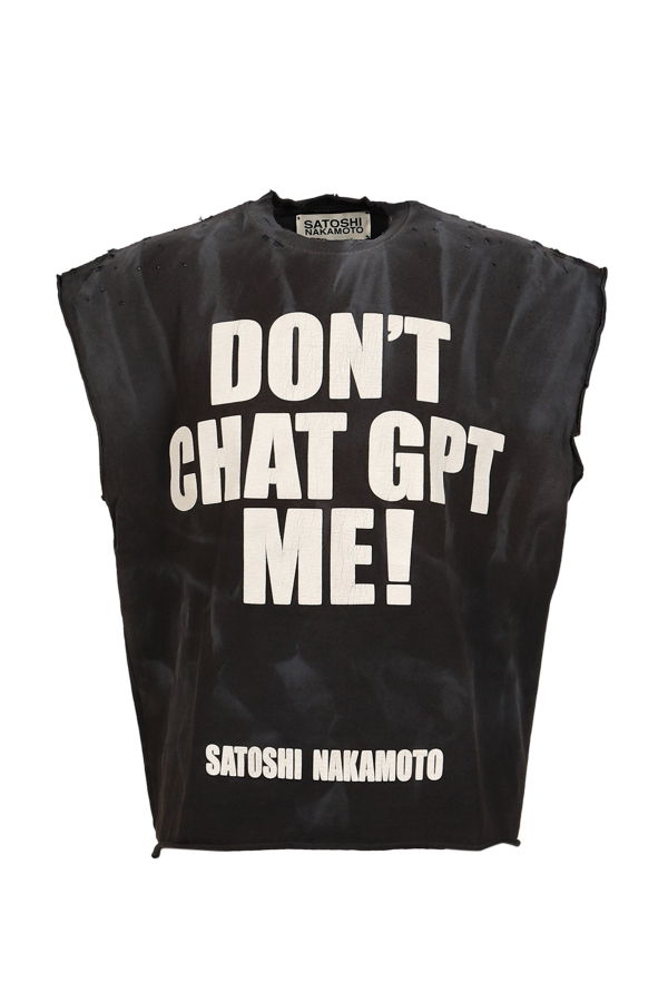 Satoshi Nakamoto Chat GPTee T-Shirt - Washed Black