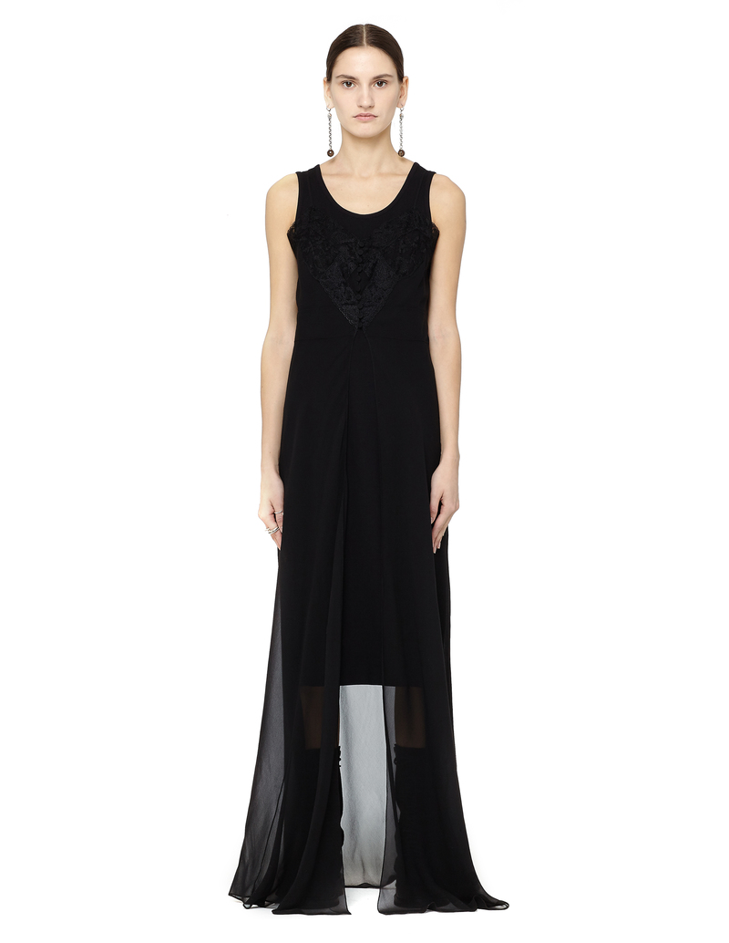 Maison Margiela Silk Floor Length Evening Dress | Garmentory
