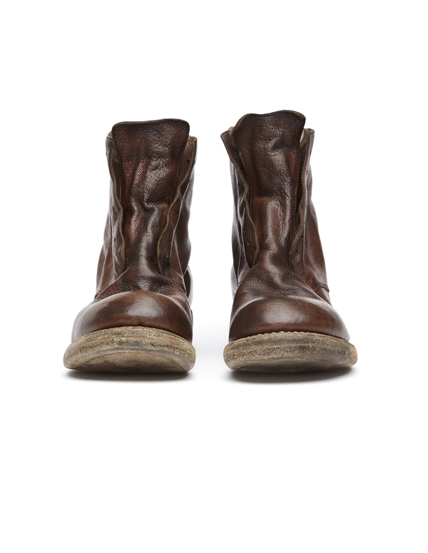 laceless leather boots