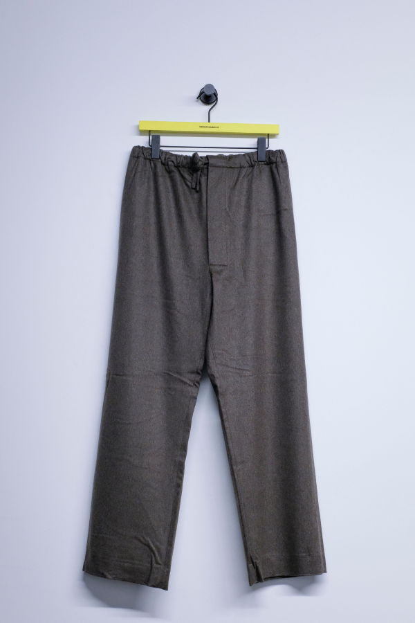 Gabriela Coll Garments No. 288 Dust Heavy Wool Drawstring Trousers