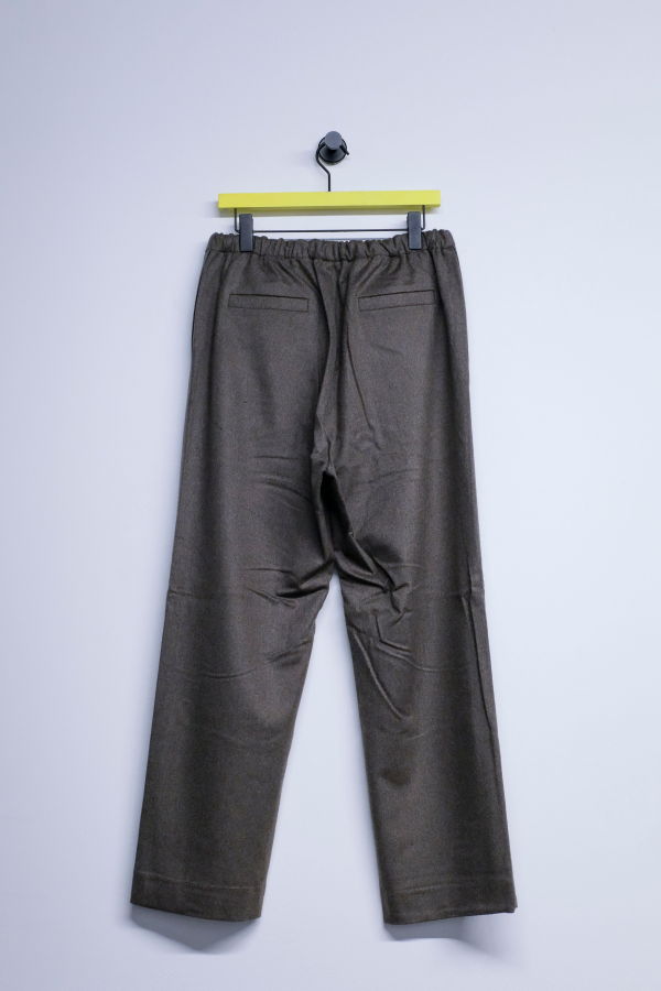 Gabriela Coll Garments No. 288 Dust Heavy Wool Drawstring Trousers