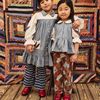 KIDS Misha & Puff A Pant - Marine Blue Sgraffito - Thumbnail 3