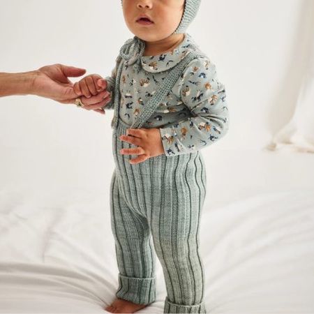 kids Misha & Puff Rib Longies - Rose Gold | Garmentory
