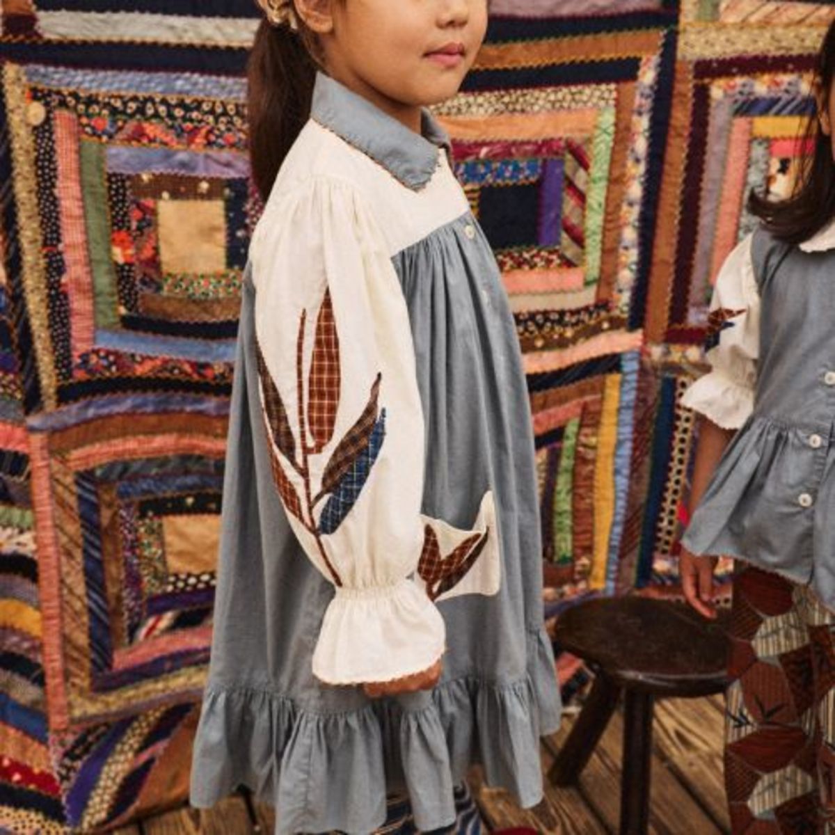 KIDS Misha & Puff Harvest Ingrid Dress - Onsen - Image 1 of 3