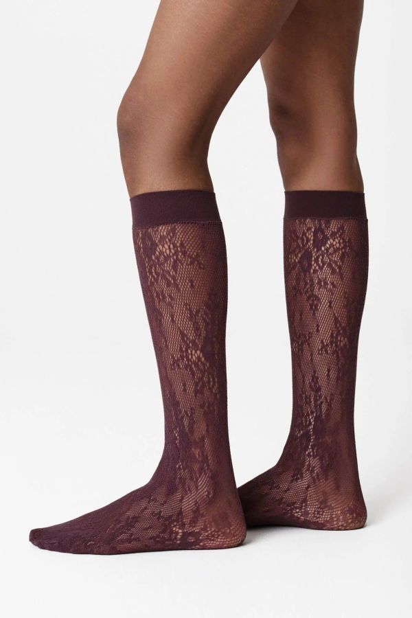 Swedish Stockings Rosa Lace Knee-High Socks