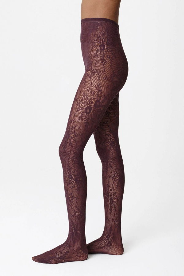 Swedish Stockings Rosa Lace Tights - Huckleberry