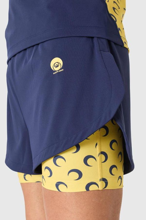 MARINE SERRE MRSM261CRPN198MB Shorts - Midnight Blue