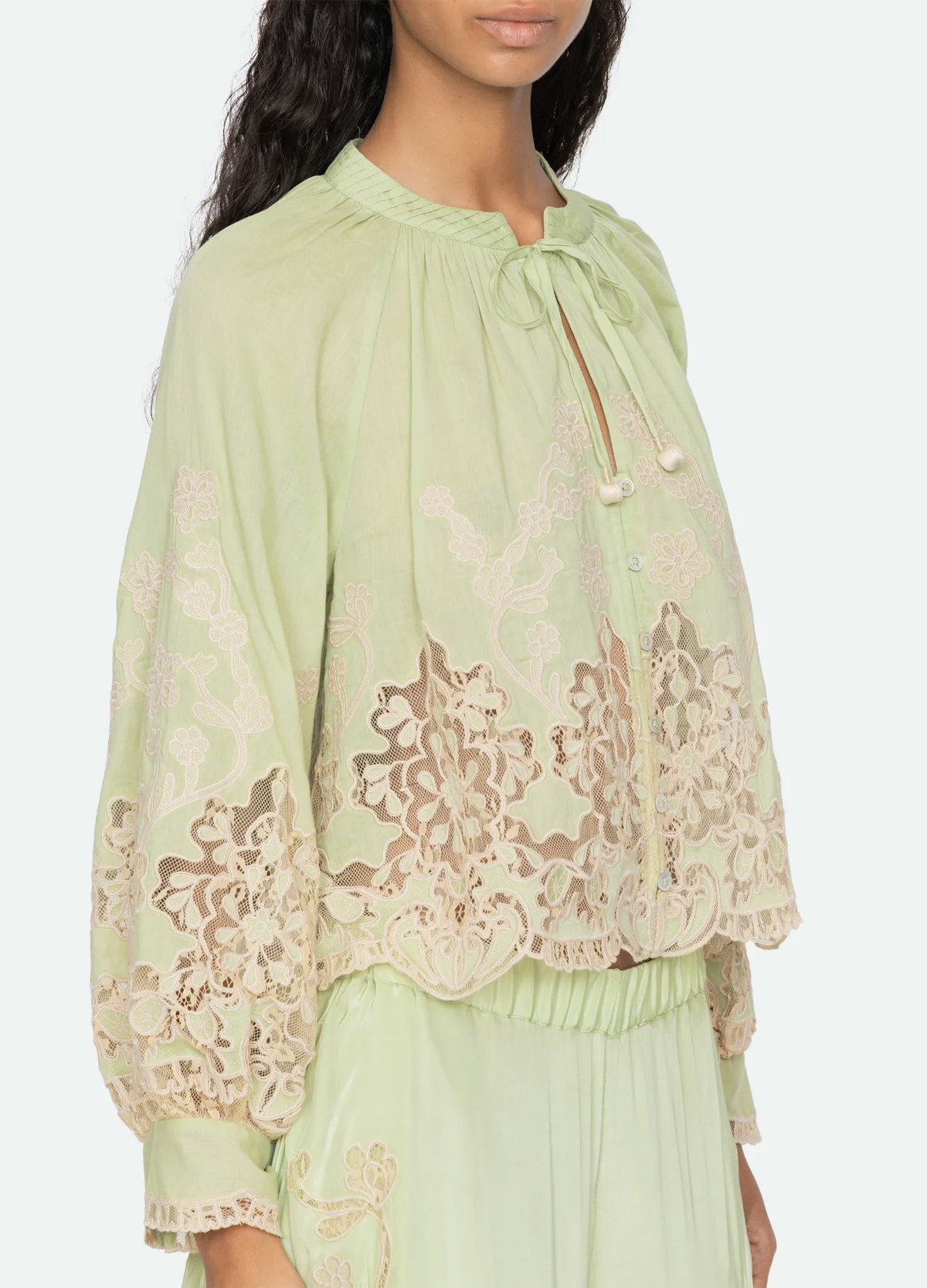 Sea NY Gracelyn Lace Embroidered Top - Image 2 of 7