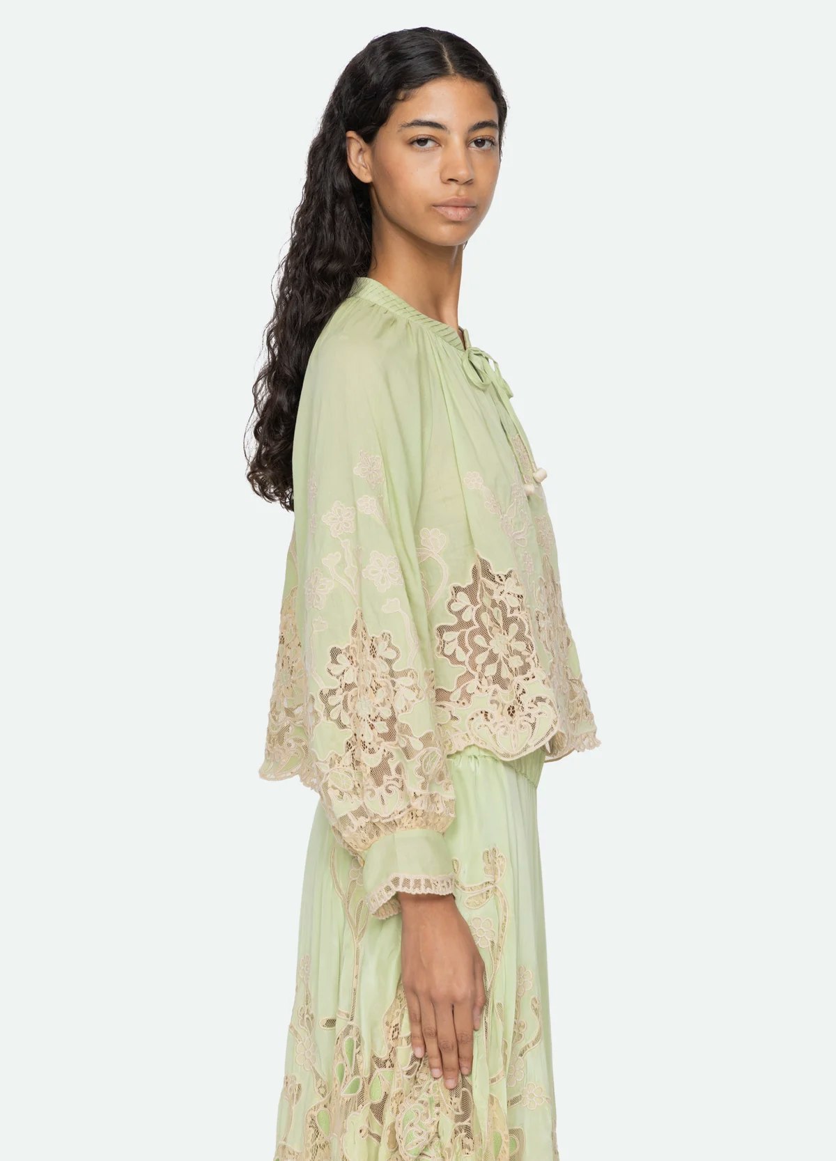 Sea NY Gracelyn Lace Embroidered Top - Image 5 of 7