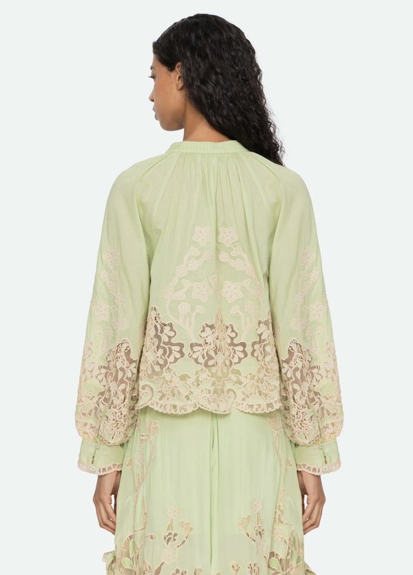 Sea NY Gracelyn Lace Embroidered Top