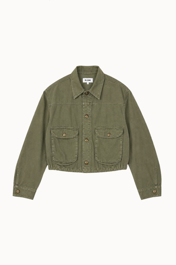 RE/DONE Jessie Military Jacket - Fatigue
