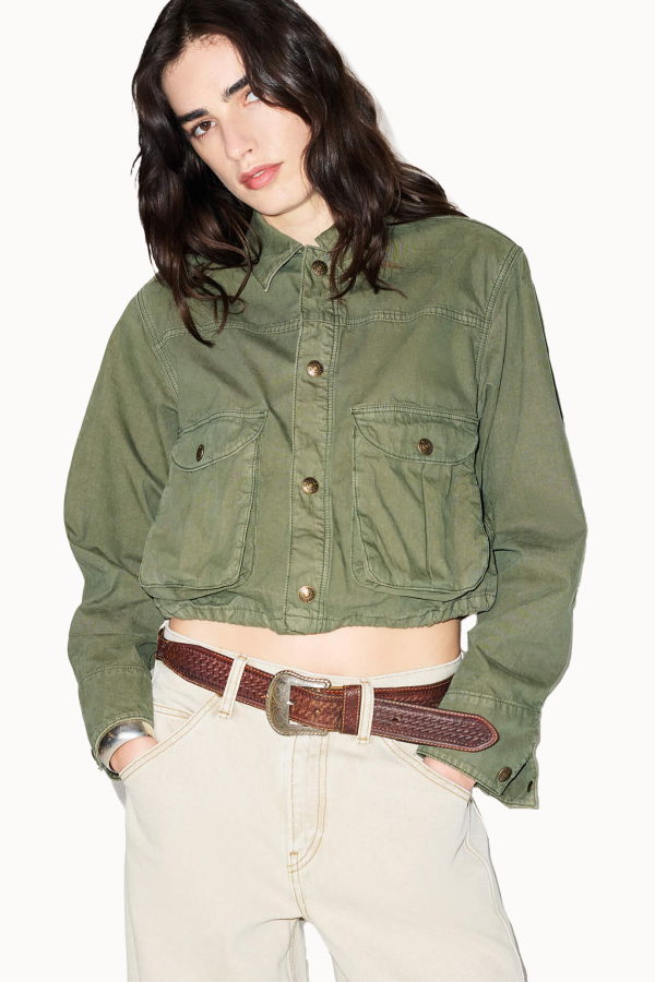 RE/DONE Jessie Military Jacket - Fatigue