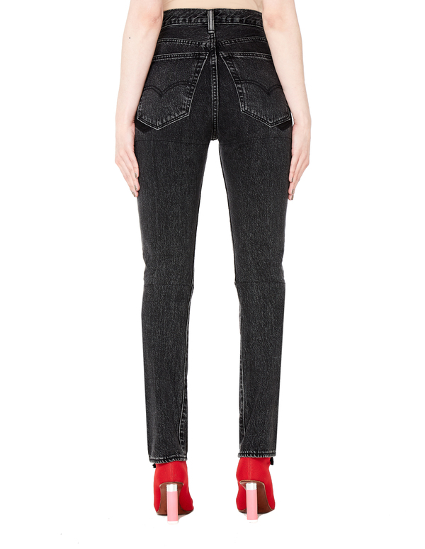 Vetements Levi's High Waist Denim Jeans - Black | Garmentory
