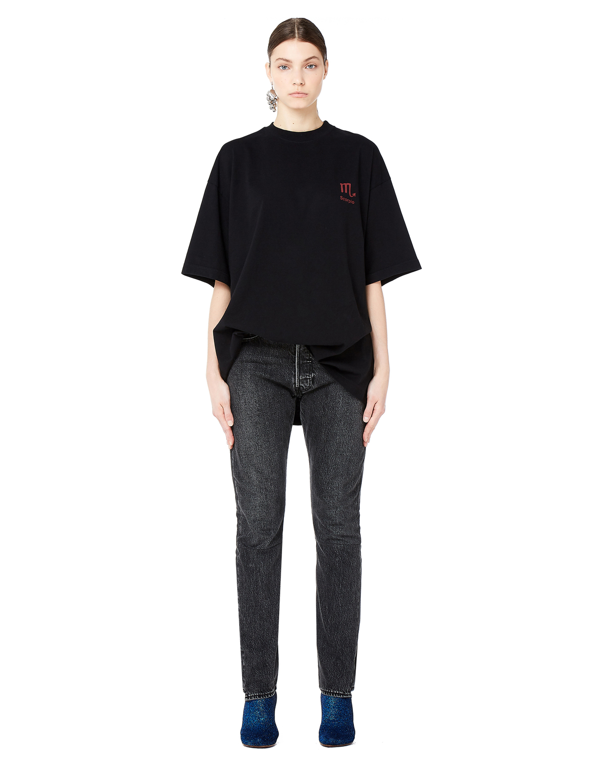 Vetments × Levi’s High Waisted Jeans Vetements Levi's High Waist Denim Jeans - Black | Garmentory