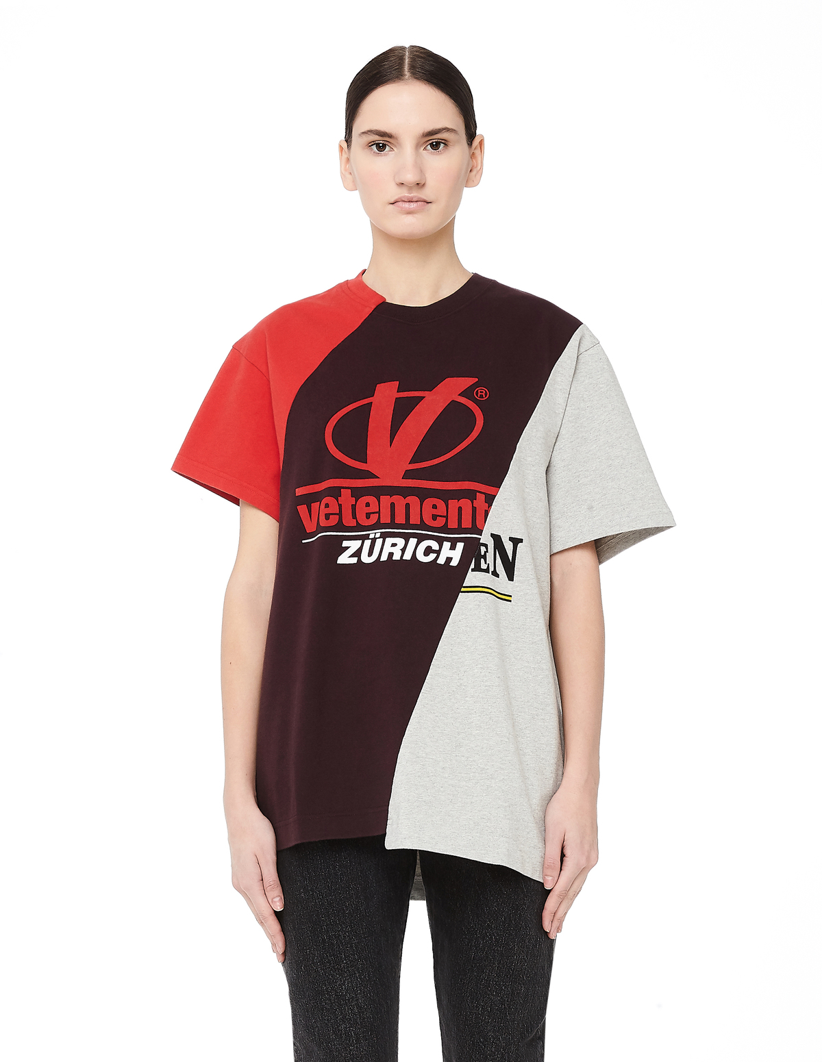 Tシャツ・カットソー VETEMENTS Women Tunic Tops WE64LS800B Black T-shirt VETEMENTS 'Limited Edition' T-Shirt UE64TR800X | FLEXDOG