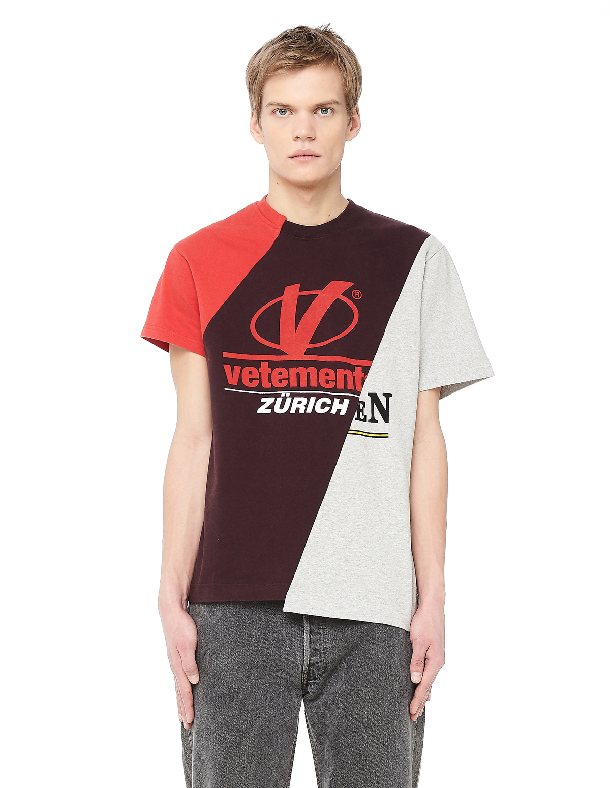 Vetements Cut Up Cotton T-Shirt - Multicolor | Garmentory