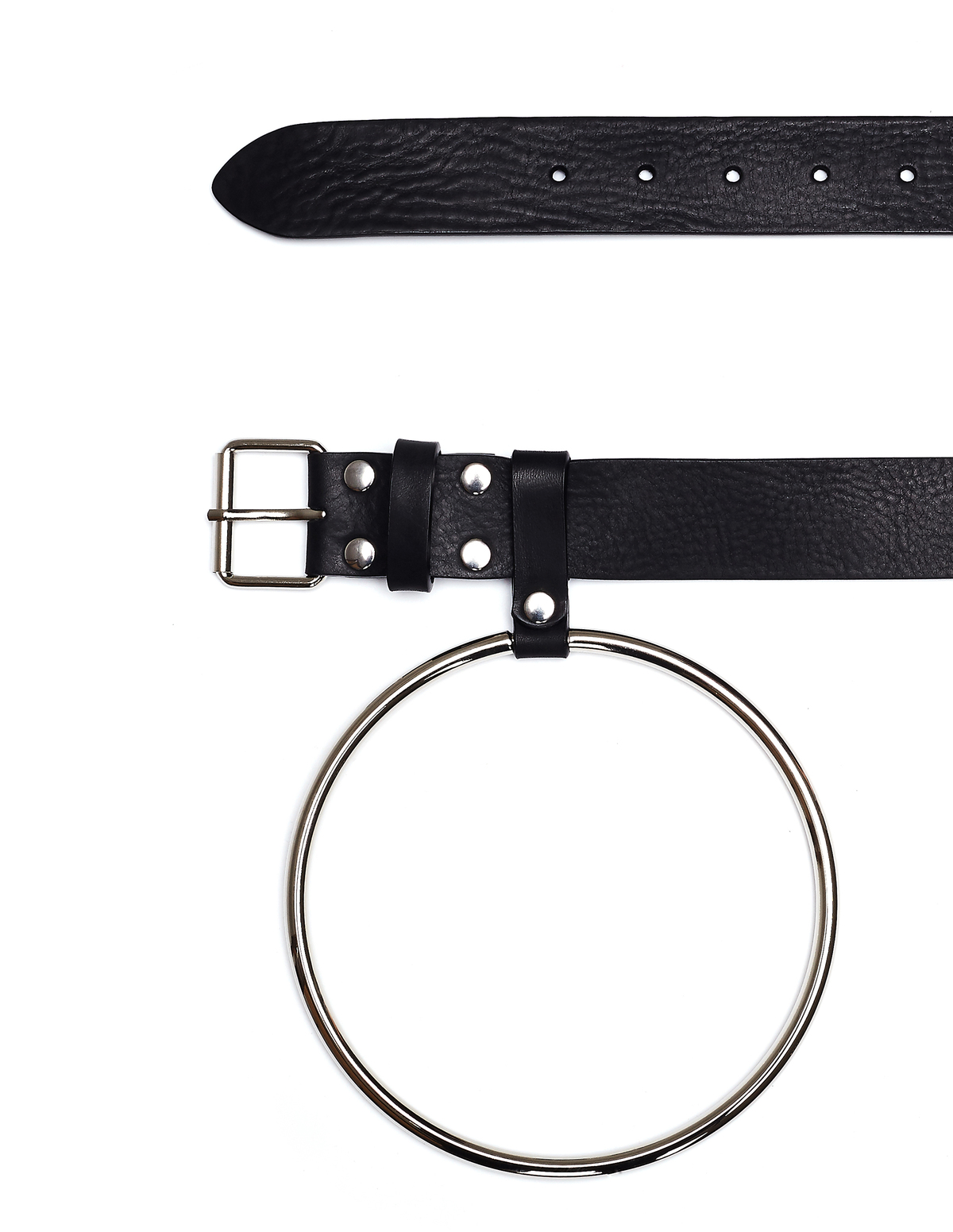 ラス1 VETEMENTS oversized ring belt Vetements Leather Ring Belt - Black | Garmentory