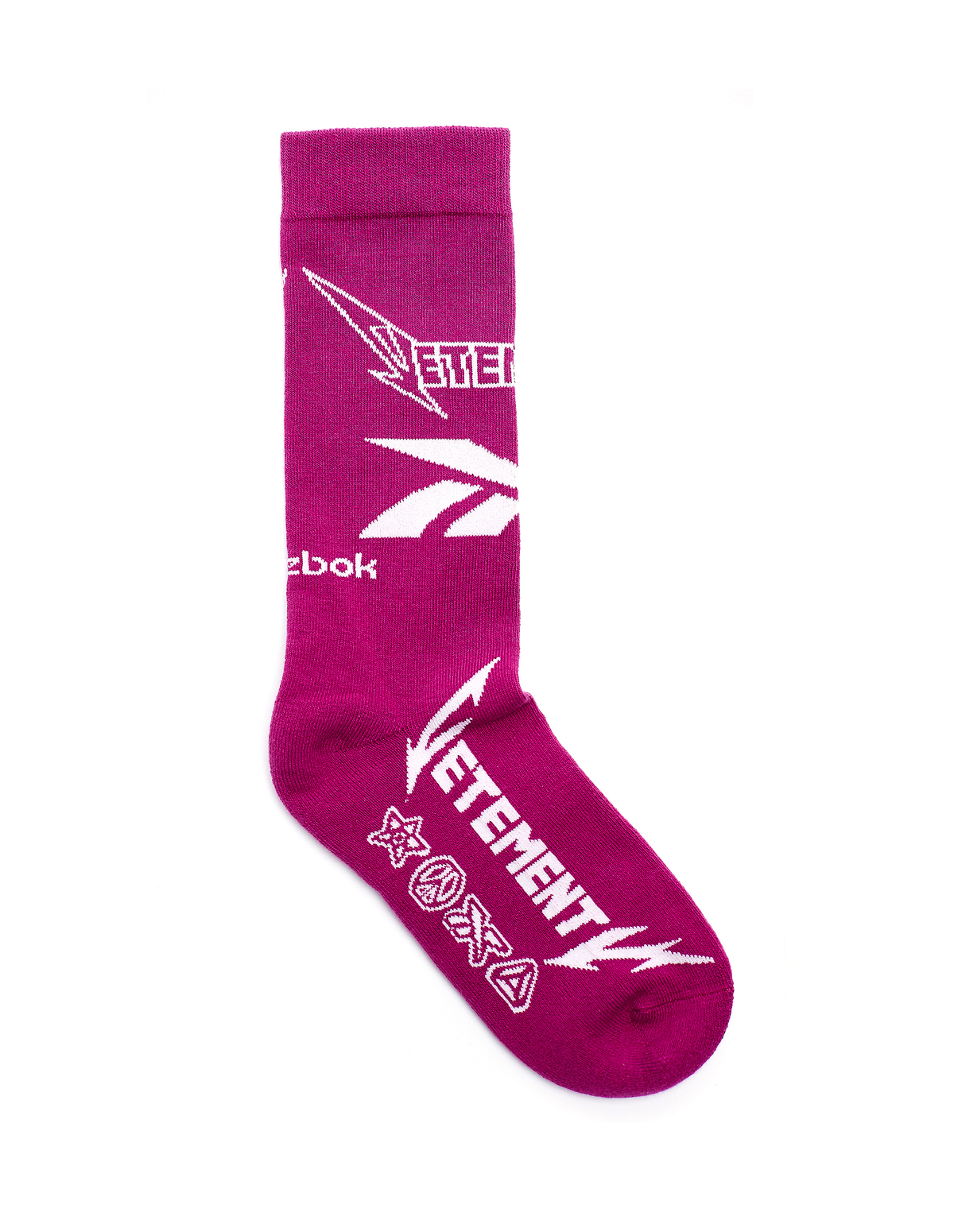 Vetements Reebok High Top Socks - Pink | Garmentory 