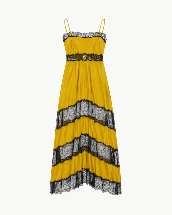 Ulla Johnson Coco Sleeveless Silk Dress - Citrine
