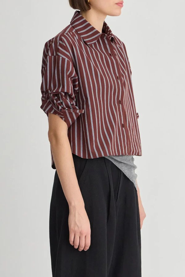 Apiece Apart Cropped Isolde Button Down Shirt