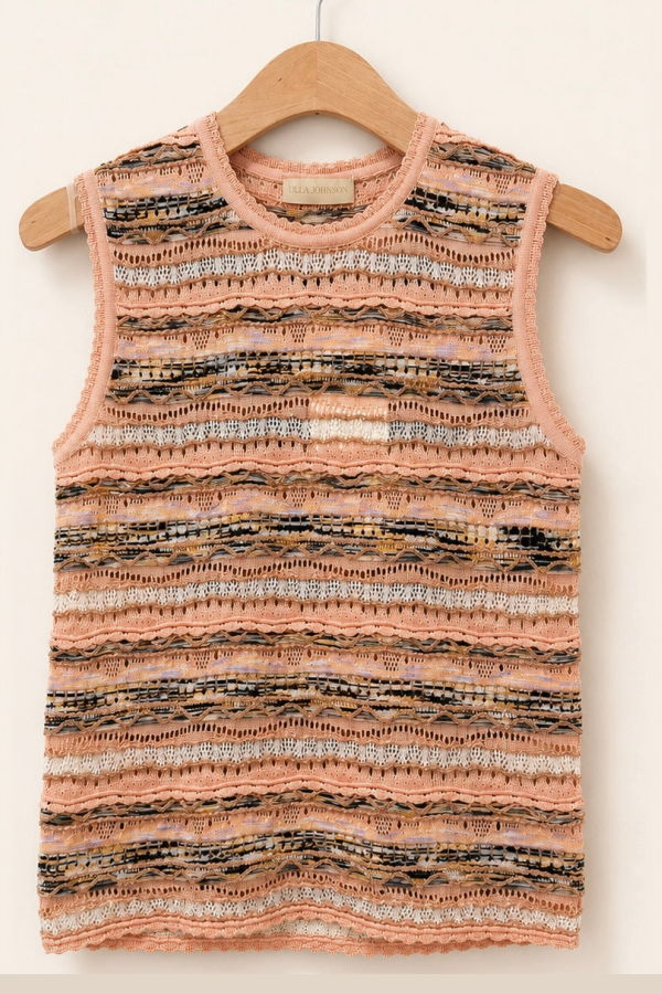 Ulla Johnson Alisa Knit Top - Hibiscus
