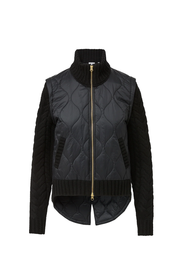 Veronica Beard Patra Mixed Media Jacket - Black