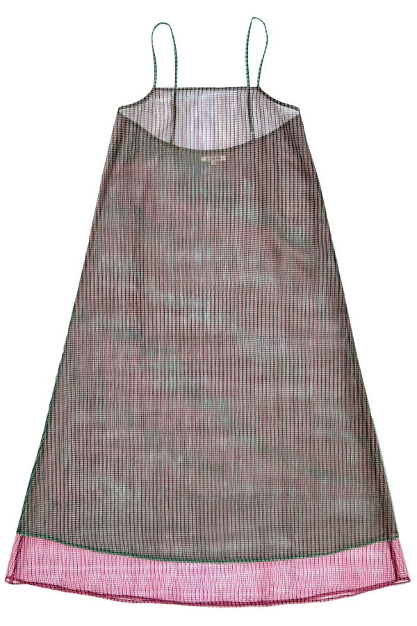 Ali Golden Layered Square Neck Full Dress