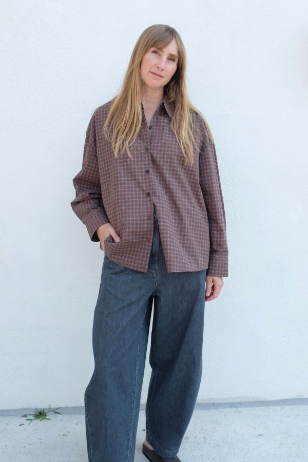 Cordera Checked Oversized Shirt