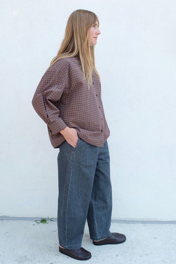 Cordera Checked Oversized Shirt