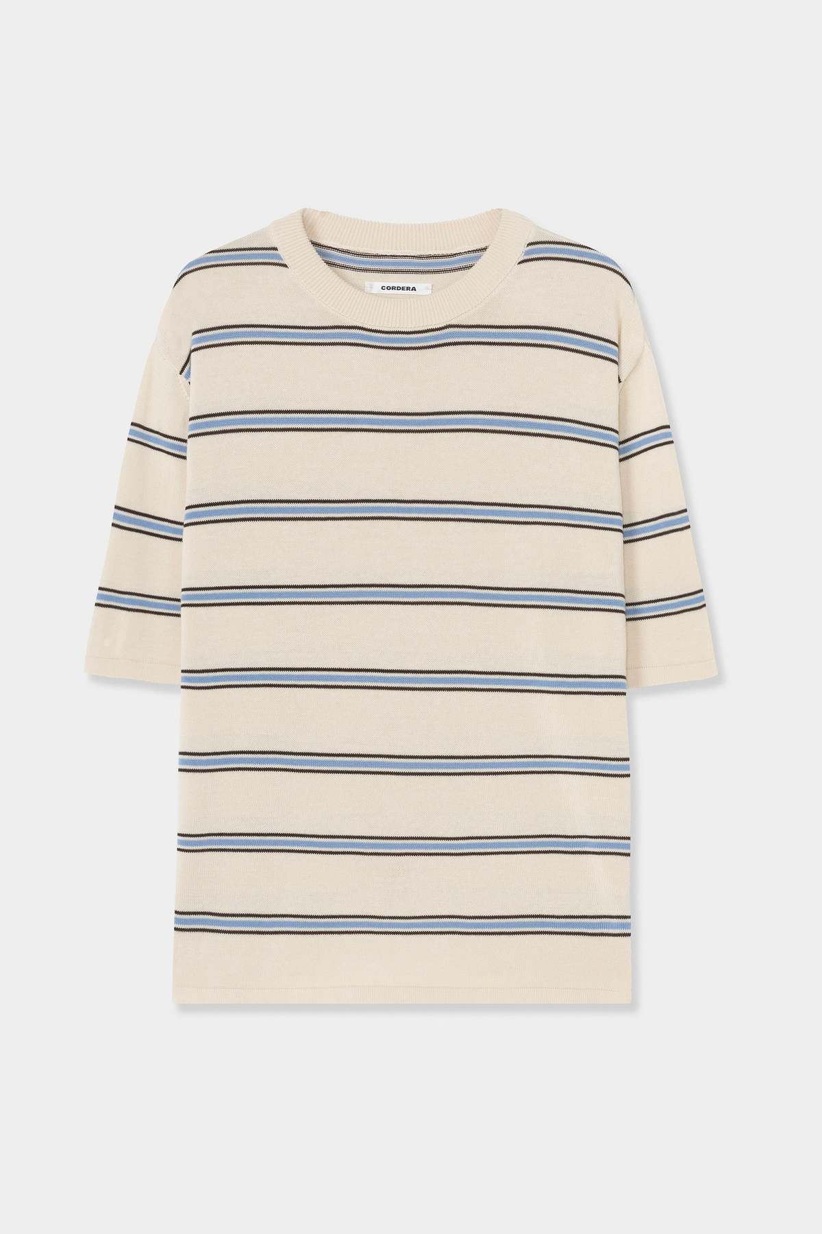 Cordera Organic Cotton Striped T-Shirt - Image 6 of 6