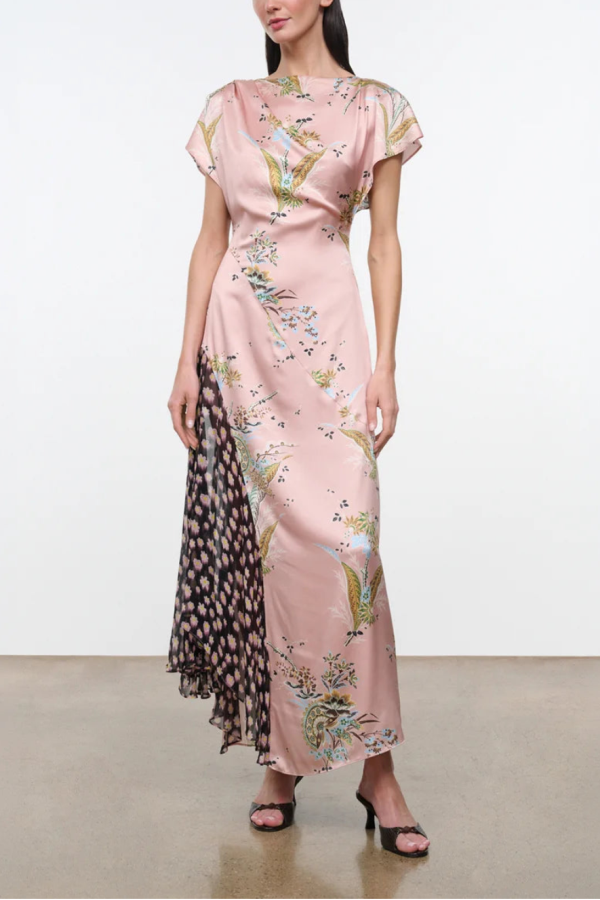Staud Fawn Silk Dress - Pink