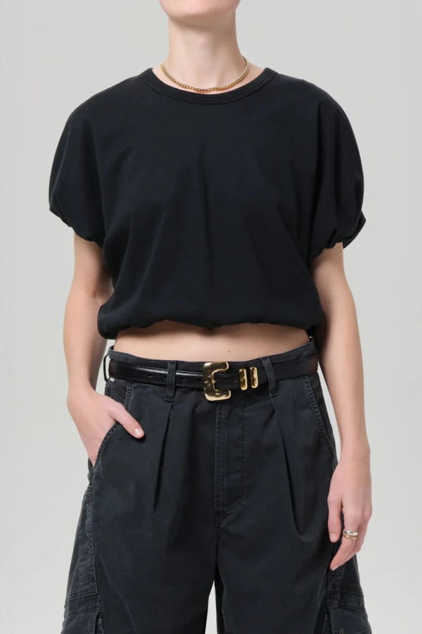 Citizens of Humanity Gia Bubble Tee - Black