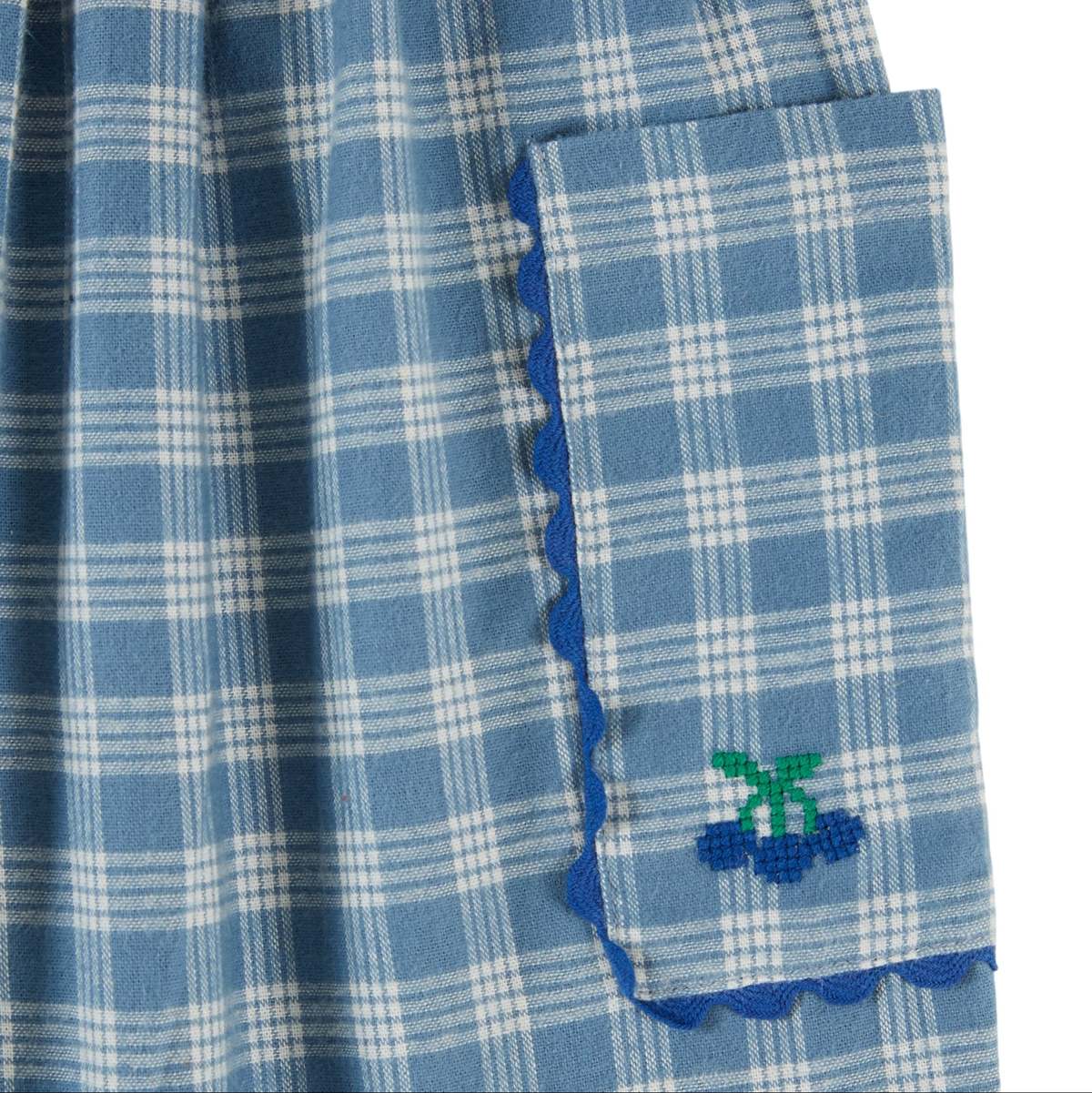 KIDS Émile et Ida Checked Cotton Flannel Trousers - Image 3 of 3