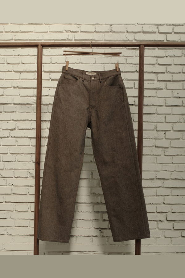 AVIVA JIFEI XUE Persimmon Back Denim 5 Pocket Pant