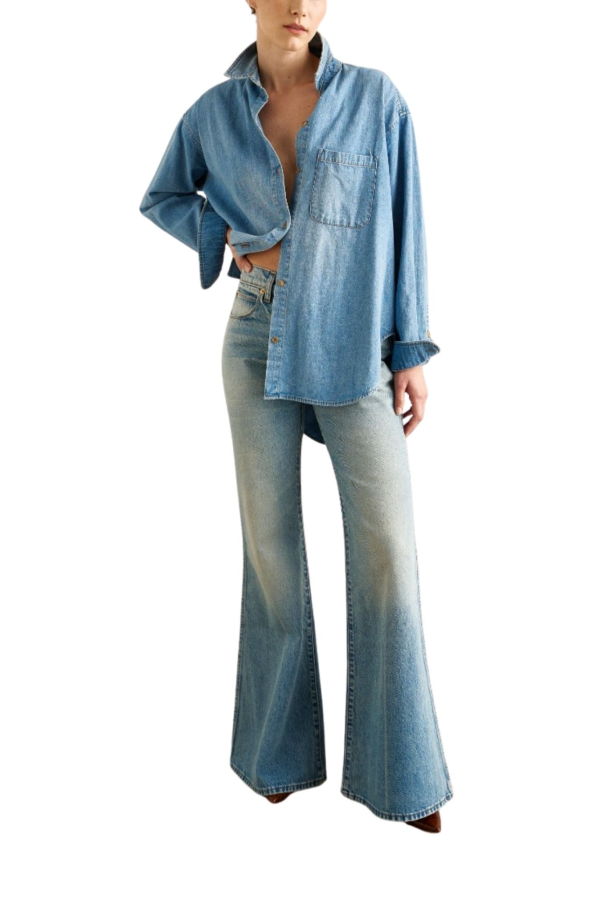 Jamie Haller The Essential Shirt Blouse - Timeworn Indigo