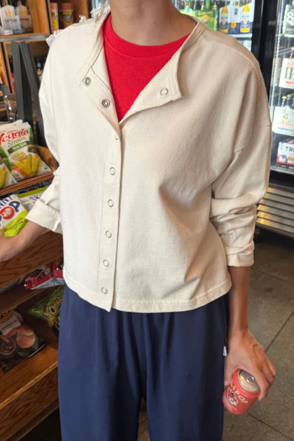 Le Bon Shoppe Soft Jersey Snap Cardigan