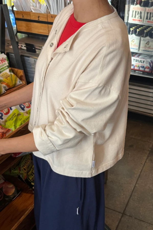 Le Bon Shoppe Soft Jersey Snap Cardigan